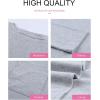 imageDokotoo Fall Womens Tunic Tops Loose Fit Dressy Long Sleeve Casual Long Shirts with PocketsB Grey