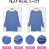 imageDokotoo Fall Womens Tunic Tops Loose Fit Dressy Long Sleeve Casual Long Shirts with PocketsB1 Sky Blue