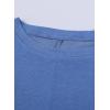 imageDokotoo Fall Womens Tunic Tops Loose Fit Dressy Long Sleeve Casual Long Shirts with PocketsB1 Sky Blue