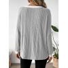 imageDokotoo Long Sleeve Shirts for Women Casual Fashion Loose Fit Womens Tops Crewneck Basic Pullover TunicsGray