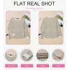 imageDokotoo Long Sleeve Shirts for Women Casual Fashion Loose Fit Womens Tops Crewneck Basic Pullover TunicsLight Green