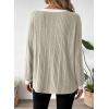imageDokotoo Long Sleeve Shirts for Women Casual Fashion Loose Fit Womens Tops Crewneck Basic Pullover TunicsLight Green