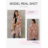 imageDokotoo Womens 2025 Summer Beach Hawaiian Vacation Long Kimono Cardigans Swimsuits Cover upsA278 Orange