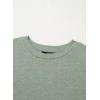 imageDokotoo Womens Shirts 2025 Fashion 34 Length Sleeve T Shirts Cute Crewneck Casual Tops Basic BlousesGrass Green