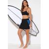 imageDokotoo Womens Swim Skirt Tummy Control Color Block Tankini Swimdress Bikini Bathing Suit Swimsuit BottomsBlack Blue