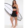 imageDokotoo Womens Swim Skirt Tummy Control Color Block Tankini Swimdress Bikini Bathing Suit Swimsuit BottomsBlack Red