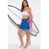 imageDokotoo Womens Swim Skirt Tummy Control Color Block Tankini Swimdress Bikini Bathing Suit Swimsuit BottomsBlue