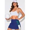 imageDokotoo Womens Swim Skirt Tummy Control Color Block Tankini Swimdress Bikini Bathing Suit Swimsuit BottomsNavy