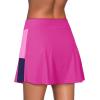 imageDokotoo Womens Swim Skirt Tummy Control Color Block Tankini Swimdress Bikini Bathing Suit Swimsuit BottomsRosy