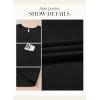 imageDokotoo Womens Tops Waffle Knit Long Sleeve Notched V Neck Shirts Casual Trendy Solid Color Loose BlousesBlack