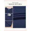 imageDokotoo Womens Tops Waffle Knit Long Sleeve Notched V Neck Shirts Casual Trendy Solid Color Loose BlousesBlue