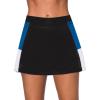 imageDokotoo Womens Swim Skirt Tummy Control Color Block Tankini Swimdress Bikini Bathing Suit Swimsuit BottomsBlack Blue