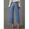 imageDokotoo Womens High Waist Baggy Jeans Wide Leg Casual Petite 2025 8 Points Length Stretch Denim PantsAshleigh Blue
