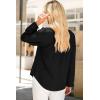 imageDokotoo Womens Tops Blouses for Women Dressy Casual Button Down Shirts V Neck Long Sleeve Shirts Business Work BlousesBlack
