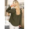 imageDokotoo Womens Tops Blouses for Women Dressy Casual Button Down Shirts V Neck Long Sleeve Shirts Business Work BlousesMoss Green