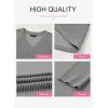 imageDokotoo Womens Tops Fashion 2025 Raglan Long Sleeve Soft Knitted Solid Color V Neck T Shirts Casual Loose Fit Tee ShirtMedium Grey