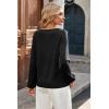 imageDokotoo Womens Tops Fashion V Neck Long Sleeve Tops for Women Fall Outfits for Women 2025 Casual Loose BlousesBlack