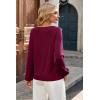 imageDokotoo Womens Tops Fashion V Neck Long Sleeve Tops for Women Fall Outfits for Women 2025 Casual Loose BlousesRed