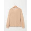 imageDokotoo Womens Waffle Knit Tops 2025 Dressy Casual Button Shirts Long Sleeve V Neck Blouses Basic TeeBeige