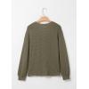 imageDokotoo Womens Waffle Knit Tops 2025 Dressy Casual Button Shirts Long Sleeve V Neck Blouses Basic TeeGreen