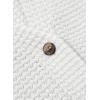 imageDokotoo Womens Waffle Knit Tops 2025 Dressy Casual Button Shirts Long Sleeve V Neck Blouses Basic TeeWhite