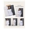 imageDokotoo Womens Waffle Knit Tops 2025 Dressy Casual Button Shirts Long Sleeve V Neck Blouses Basic TeeWhite