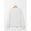 imageDokotoo Womens Waffle Knit Tops 2025 Dressy Casual Button Shirts Long Sleeve V Neck Blouses Basic TeeWhite