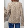 imageDokotoo Womens Waffle Knit Tops V Neck Long Sleeve Shirts Henley Dresy Casual Blouses Fall Outfits 2025Apricot