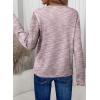 imageDokotoo Womens Waffle Knit Tops V Neck Long Sleeve Shirts Henley Dresy Casual Blouses Fall Outfits 2025Orchid Petal