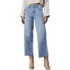 imageDokotoo Womens High Waist Baggy Jeans Wide Leg Casual Petite 2025 8 Points Length Stretch Denim PantsSky Blue