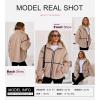 imageDokotoo Womens Coat Casual Lapel Full Zip Fleece Jacket Long Sleeve Oversized Warm Winter Outwear with PocketsBeige