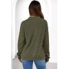 imageDokotoo Womens Quarter Zip Pullover Oversized Sweatshirts Hoodies 2025 Fall Fashion Long Sleeve Sweaters Tops Shirts Outfits Clothes Green XLarge