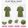 imageDokotoo Summer Dresses for Women 2025 Tie Front V Neck Short Puff Sleeve Hollow Out Lace Wedding Guest DressGreen