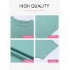 imageDokotoo Womens Summer 2025 Casual Short Sleeve Shirts Loose Fit Oversized Tshirts Tunic Tops with PocketsA Green