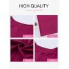 imageDokotoo Womens Summer 2025 Casual Short Sleeve Shirts Loose Fit Oversized Tshirts Tunic Tops with PocketsA Rose