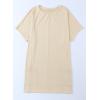imageDokotoo Womens Summer 2025 Casual Short Sleeve Shirts Loose Fit Oversized Tshirts Tunic Tops with PocketsA1 Khaki