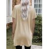 imageDokotoo Womens Summer 2025 Casual Short Sleeve Shirts Loose Fit Oversized Tshirts Tunic Tops with PocketsA1 Khaki