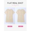 imageDokotoo Womens Summer 2025 Casual Short Sleeve Shirts Loose Fit Oversized Tshirts Tunic Tops with PocketsA1 Khaki