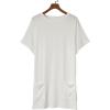 imageDokotoo Womens Summer 2025 Casual Short Sleeve Shirts Loose Fit Oversized Tshirts Tunic Tops with PocketsA1 White