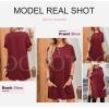 imageDokotoo Womens Summer 2025 Casual Short Sleeve Shirts Loose Fit Oversized Tshirts Tunic Tops with PocketsA13 Mauve