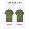 imageDokotoo Womens Summer 2025 Casual Short Sleeve Shirts Loose Fit Oversized Tshirts Tunic Tops with PocketsA14 Green