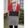 imageDokotoo Womens Summer 2025 Casual Short Sleeve Shirts Loose Fit Oversized Tshirts Tunic Tops with PocketsA34 Grey Pink