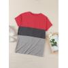 imageDokotoo Womens Summer 2025 Casual Short Sleeve Shirts Loose Fit Oversized Tshirts Tunic Tops with PocketsA34 Grey Pink