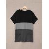 imageDokotoo Womens Summer 2025 Casual Short Sleeve Shirts Loose Fit Oversized Tshirts Tunic Tops with PocketsA37 Black Grey