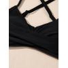 imageDokotoo Swimsuits for Women High Waisted Bikini Two Piece 2025 Adjustable Straps Up Tummy Control Cross Front Bathing Suit Summer Sexy Set Beach