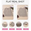 imageDokotoo Long Sleeve Shirts for Women 2025 Fall V Neck Knitted Pullover Tunic Tops Womens Blouses Dressy CasualGray