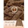 imageDokotoo Winter Fleece Heating 2025 Jacket for Women Button Down Stand Collar with Pockets CoatsCamel