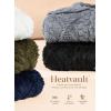 imageDokotoo Winter Fleece Heating 2025 Jacket for Women Button Down Stand Collar with Pockets CoatsNavy