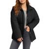 imageDokotoo Womens Casual Long Sleeve Zip up Puffer Chunky Warm Drawstring Quilted Lightweight Jacket CoatColor Black
