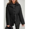 imageDokotoo Womens Casual Long Sleeve Zip up Puffer Chunky Warm Drawstring Quilted Lightweight Jacket CoatColor Black